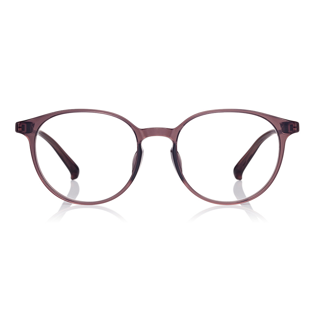 OWNDAYS | ESSENTIAL Clear Pink Brown Full Rim Boston right side