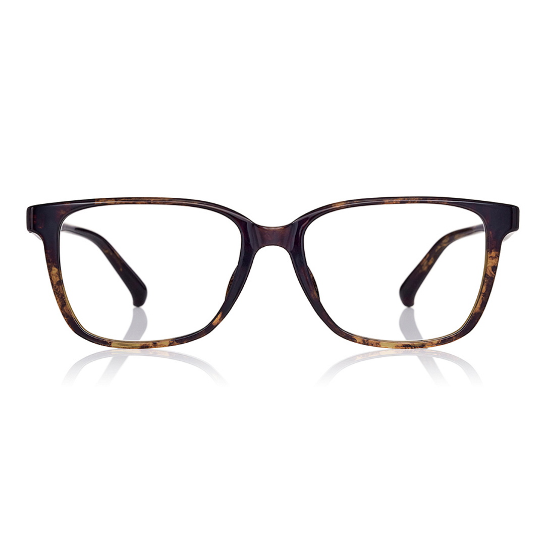 OWNDAYS | ESSENTIAL Light Brown Full Rim Wellington right side