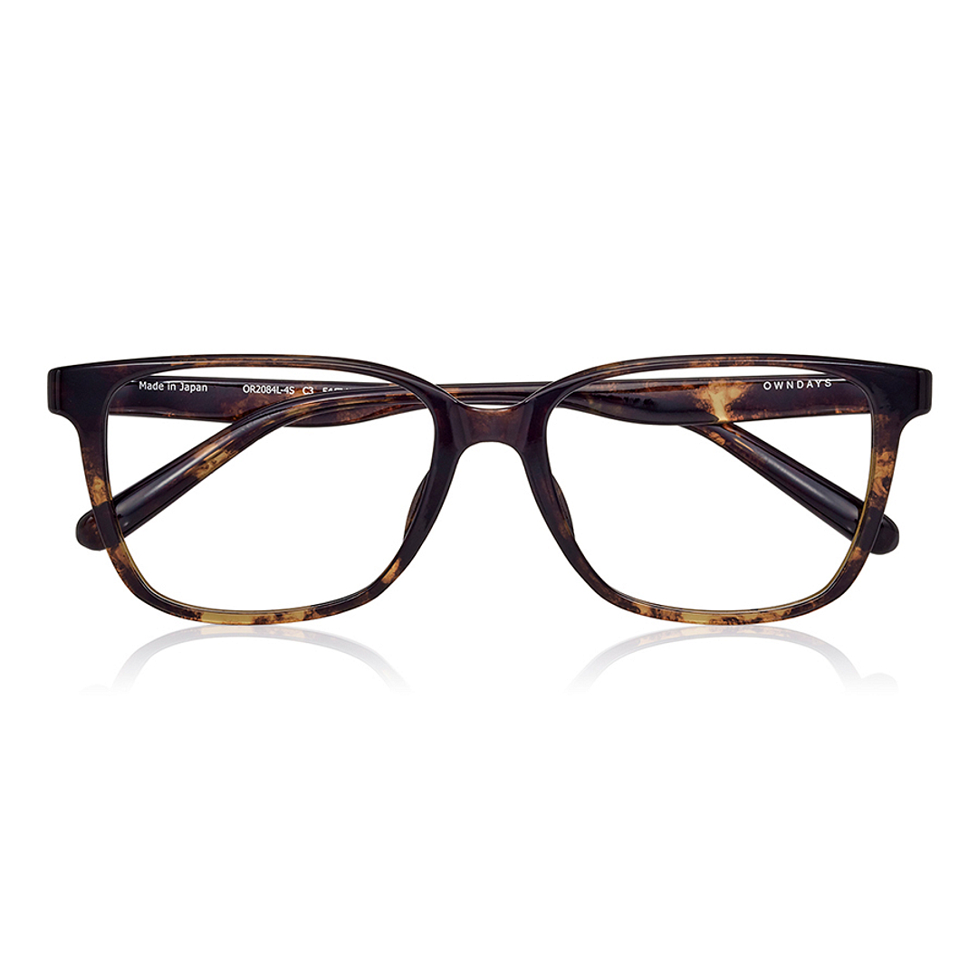 OWNDAYS | ESSENTIAL Light Brown Full Rim Wellington right side