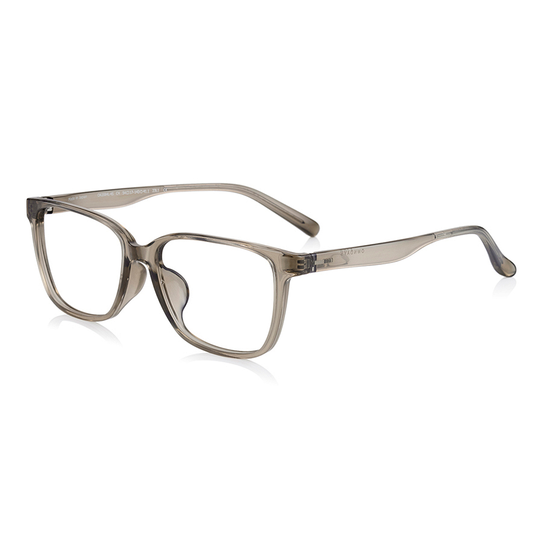 OWNDAYS | ESSENTIAL Crystal Transparent Full Rim Wellington left side