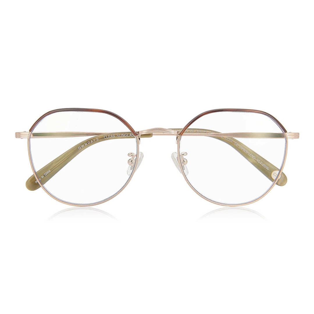 OWNDAYS | SUN Gold Full Rim Boston right side