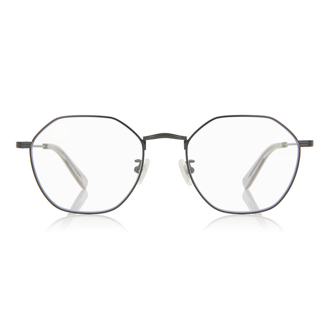 OWNDAYS | SUN Black Full Rim Polygon left side