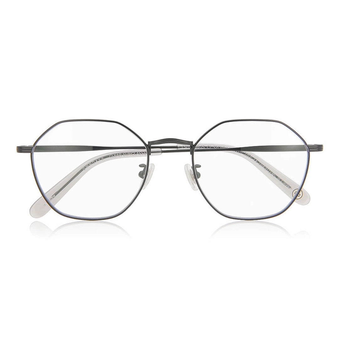 OWNDAYS | SUN Black Full Rim Polygon right side