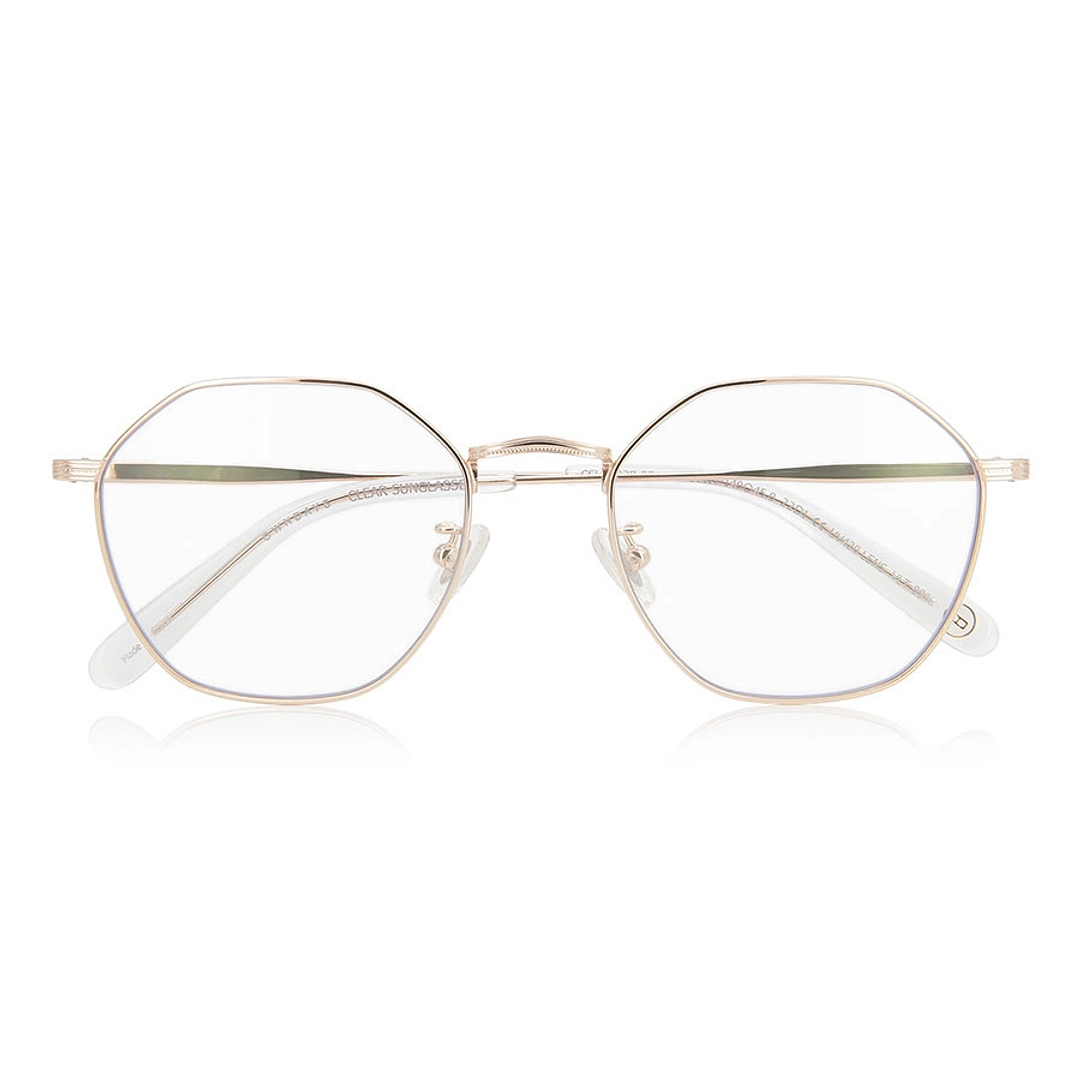 OWNDAYS | SUN Gold Full Rim Polygon right side