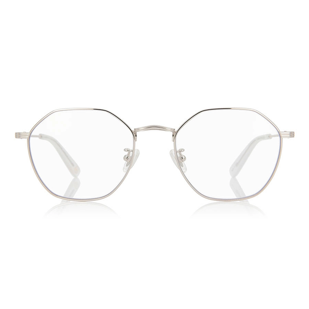 OWNDAYS | SUN Silver Full Rim Polygon left side