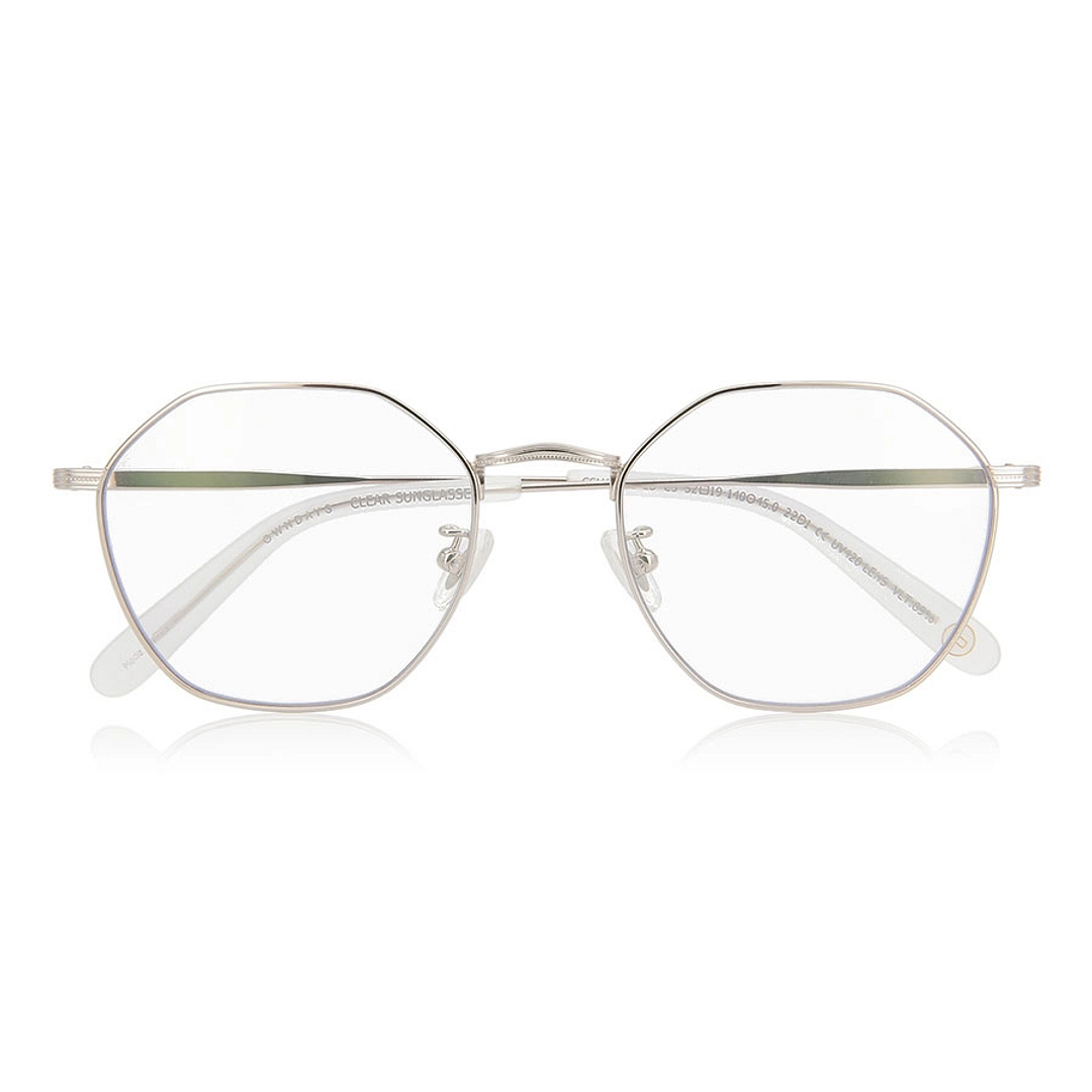 OWNDAYS | SUN Silver Full Rim Polygon right side
