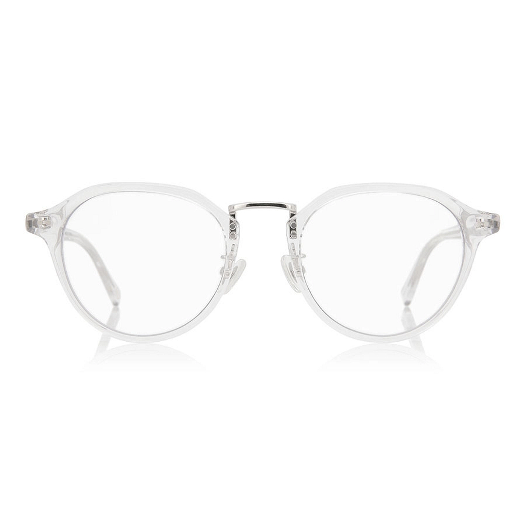 OWNDAYS | SUN Crystal Transparent Full Rim Boston left side