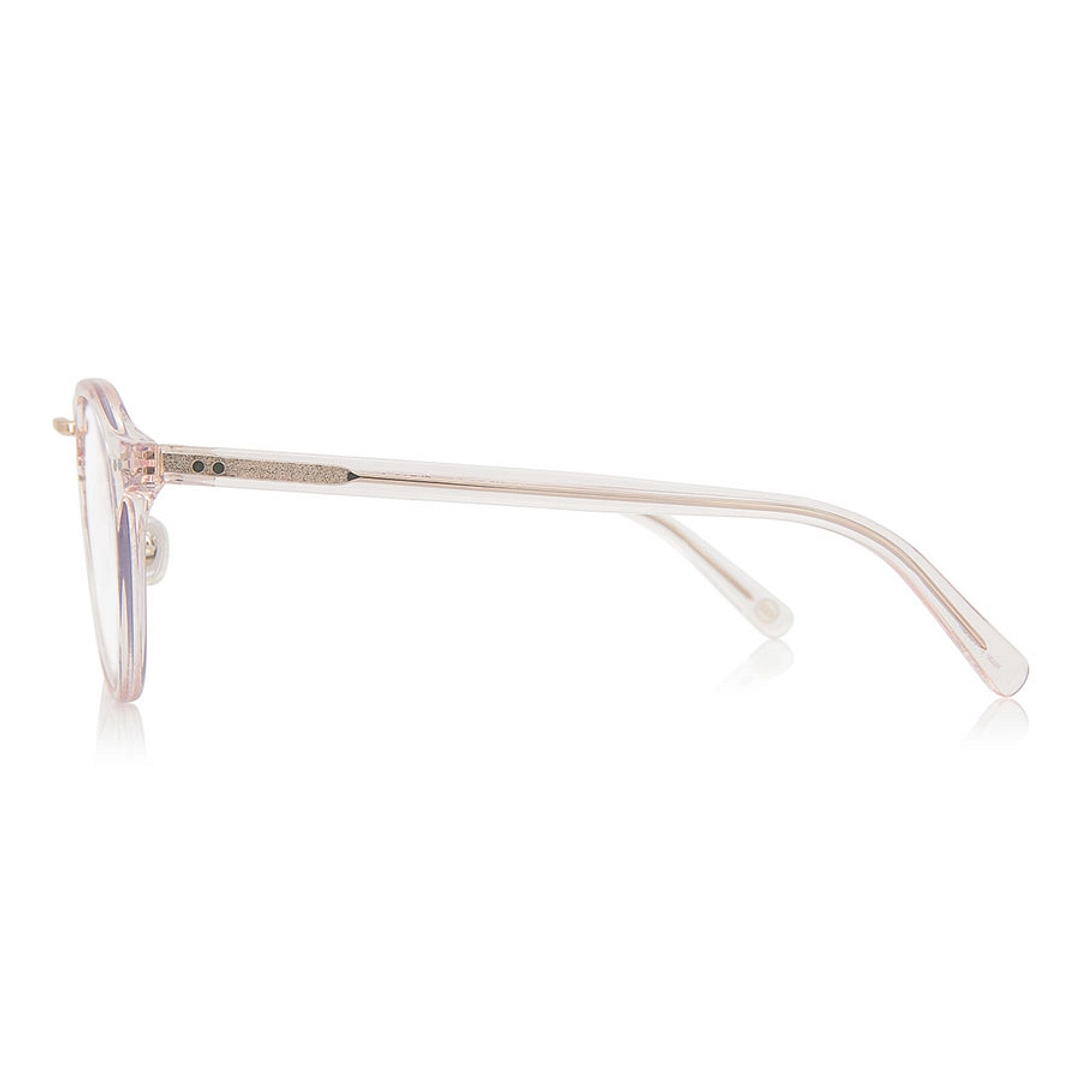 OWNDAYS | SUN Pink Transparent Full Rim Boston left side