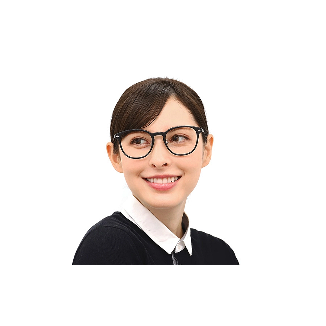 OWNDAYS | SUN Crystal Transparent Full Rim Wellington left side