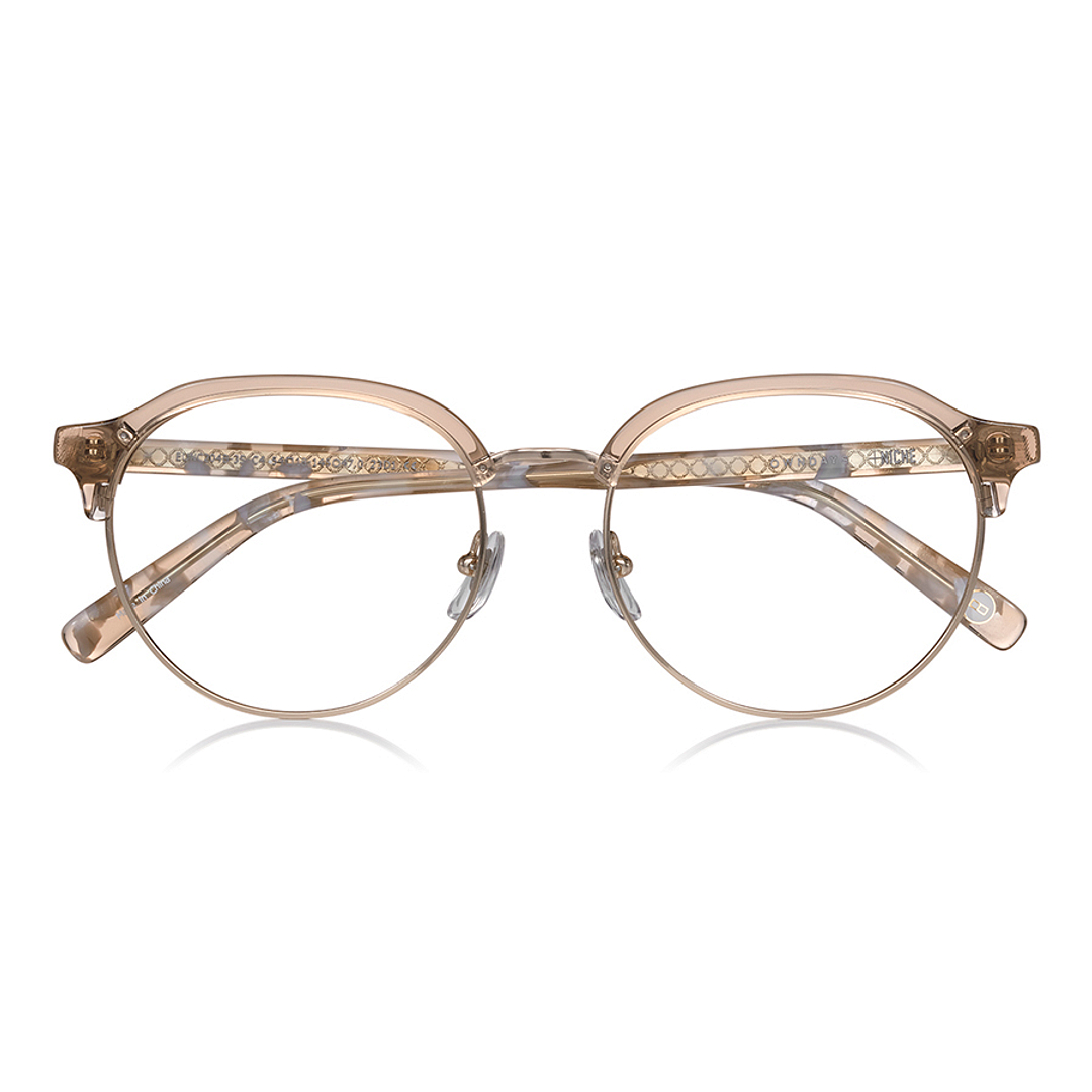 +NICHE Light Brown Full Rim Sirmont Glasses right side