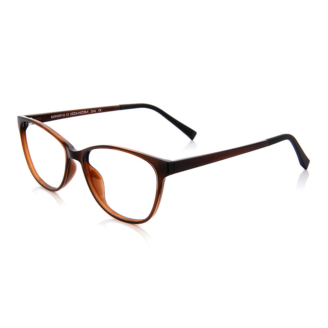 OWNDAYS | ESSENTIAL Light Brown Full Rim Fox left side