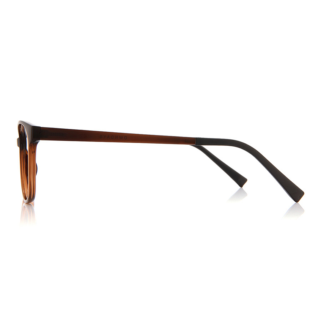 OWNDAYS | ESSENTIAL Light Brown Full Rim Fox left side