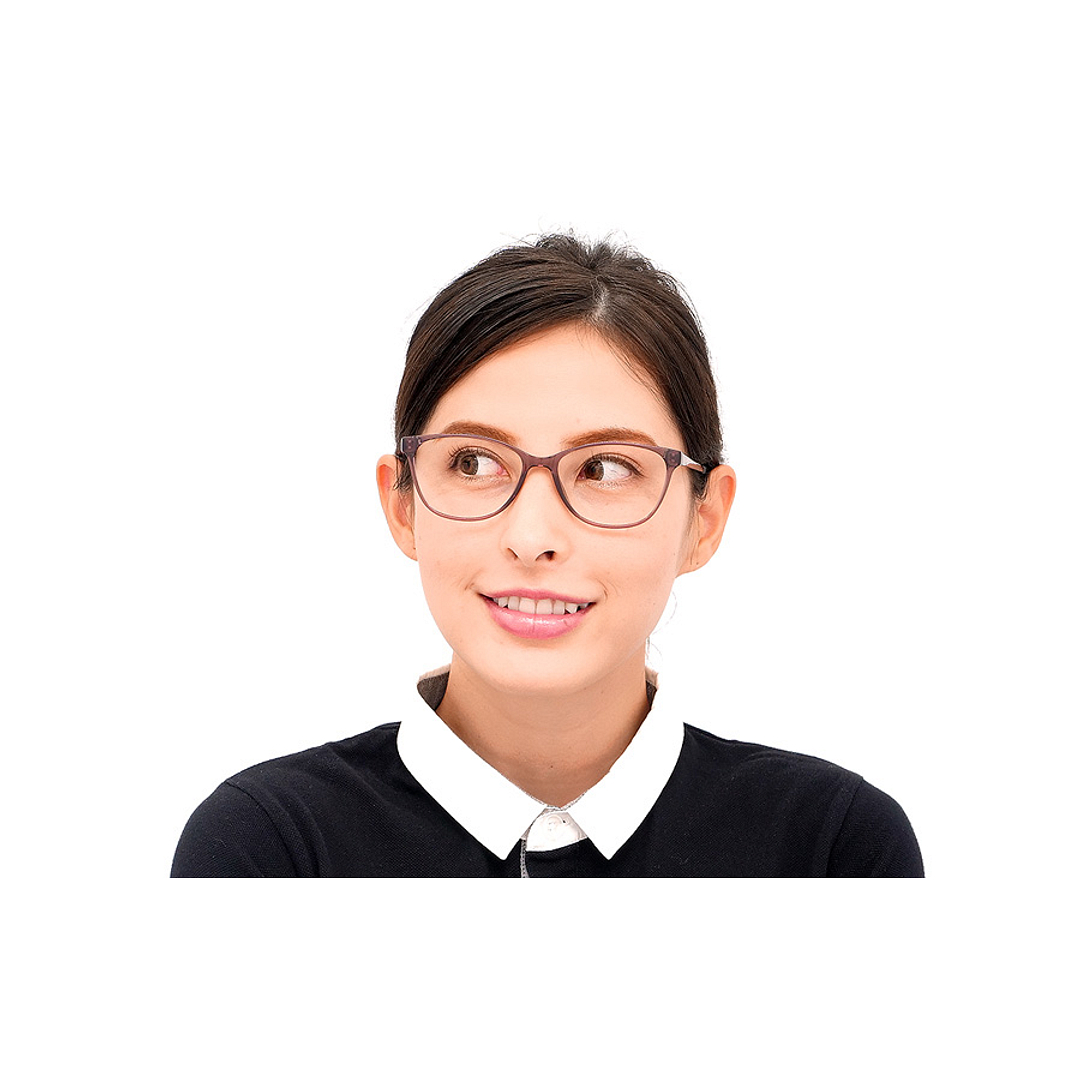 OWNDAYS | ESSENTIAL Purple Full Rim Fox left side