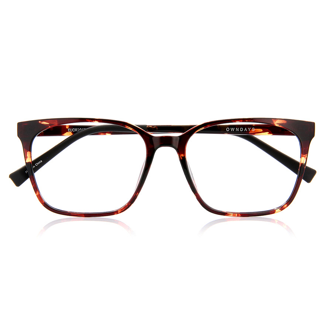 OWNDAYS | ESSENTIAL Light Brown Full Rim Wellington right side