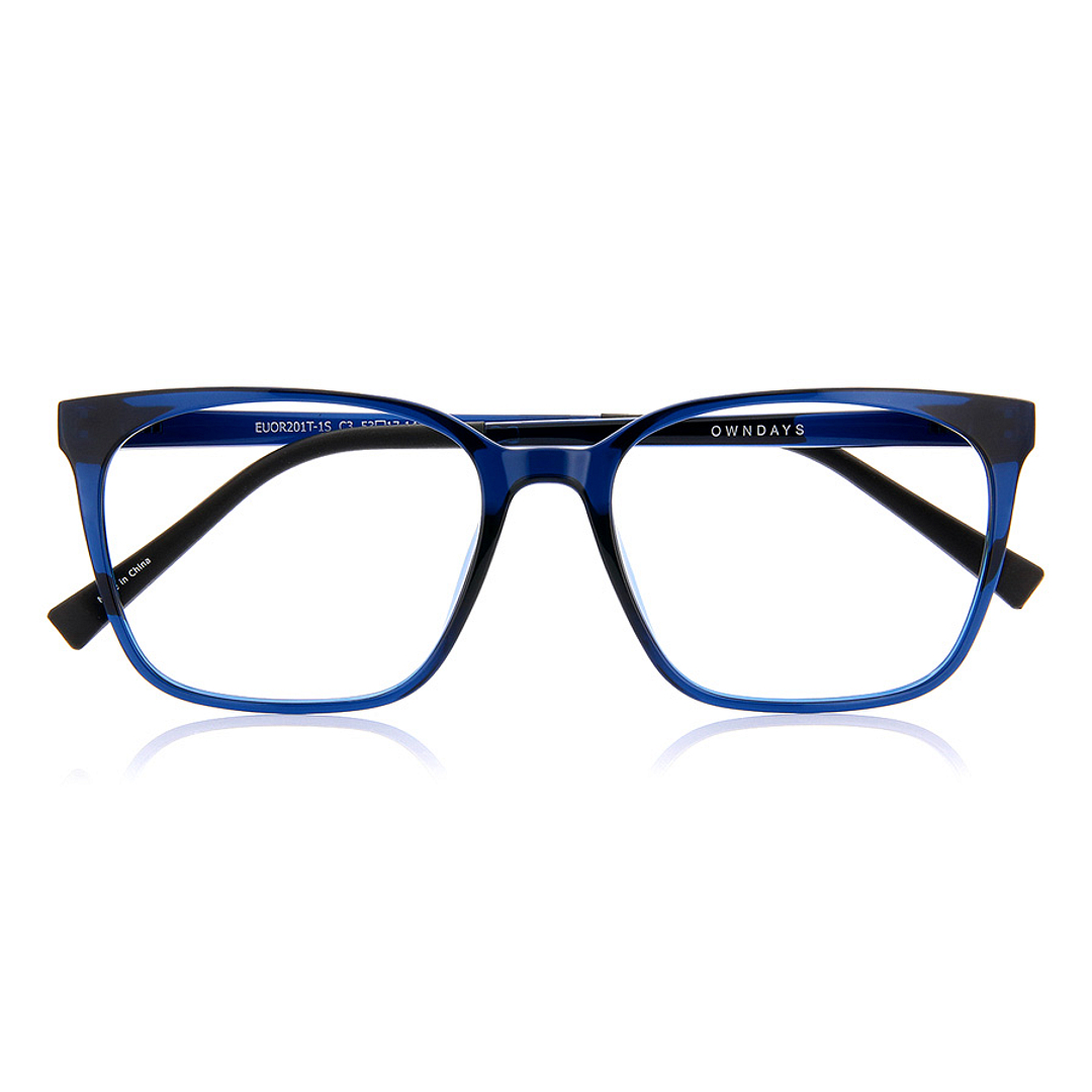 OWNDAYS | ESSENTIAL Sky Blue Full Rim Wellington right side