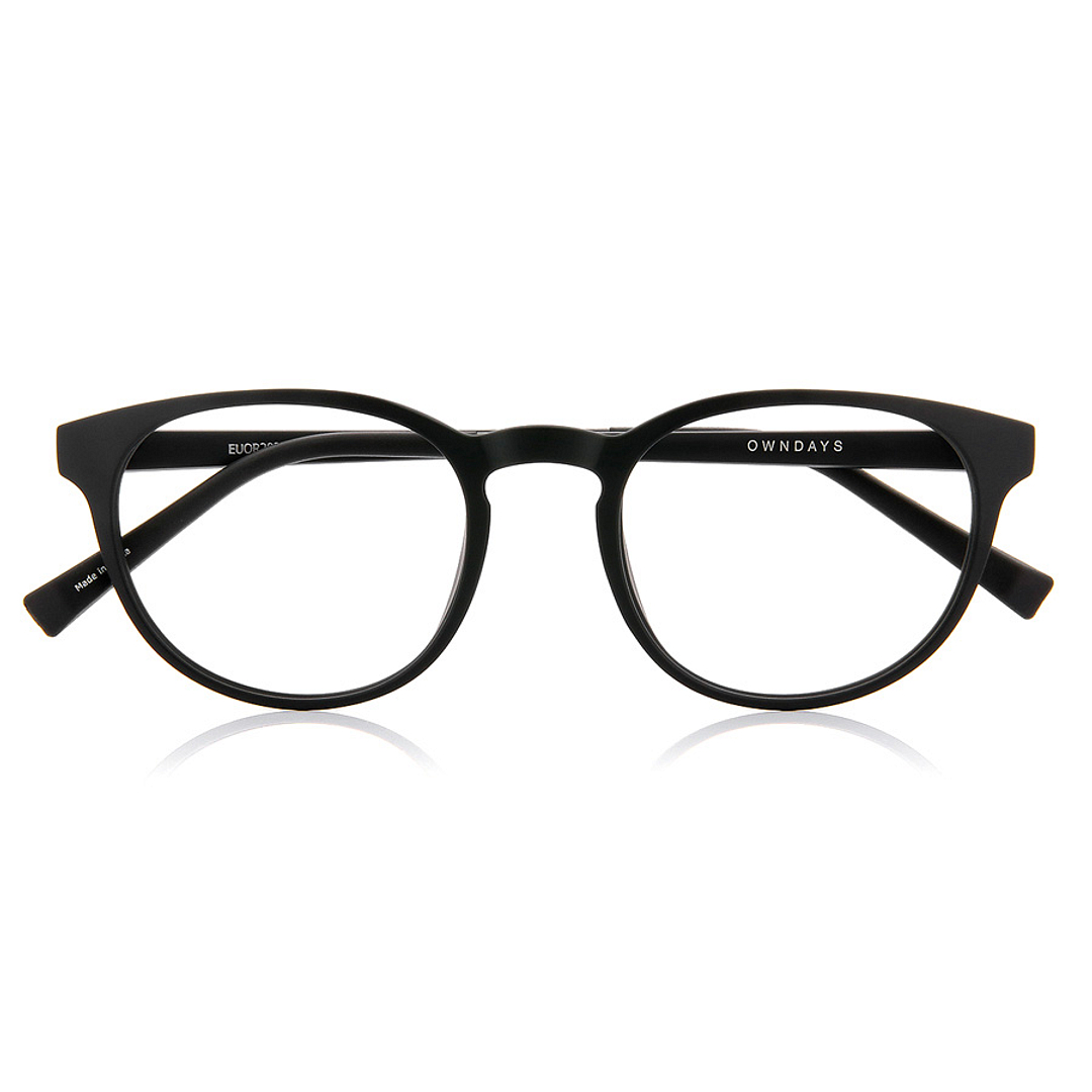 OWNDAYS | ESSENTIAL Black Full Rim Boston right side