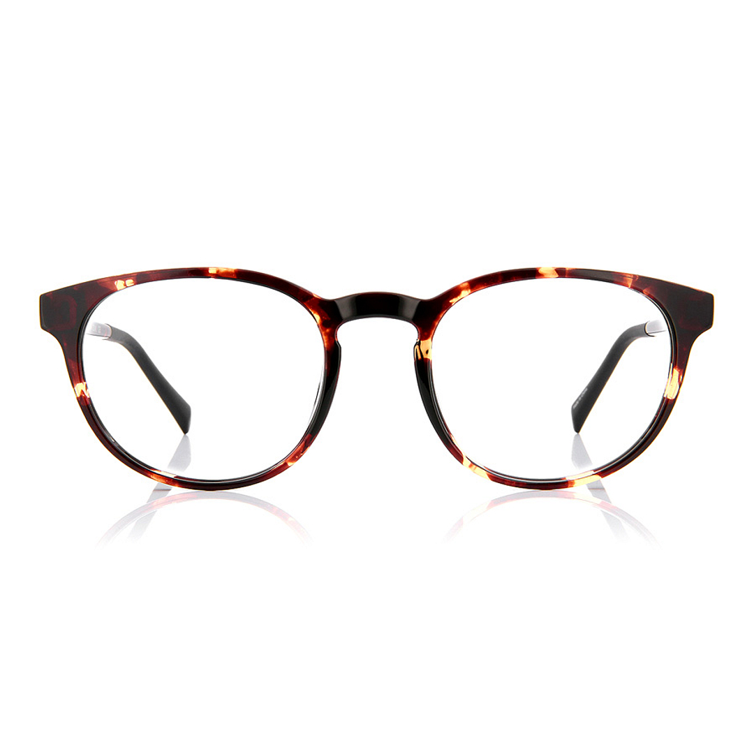 OWNDAYS | ESSENTIAL Brown Demi Full Rim Boston right side