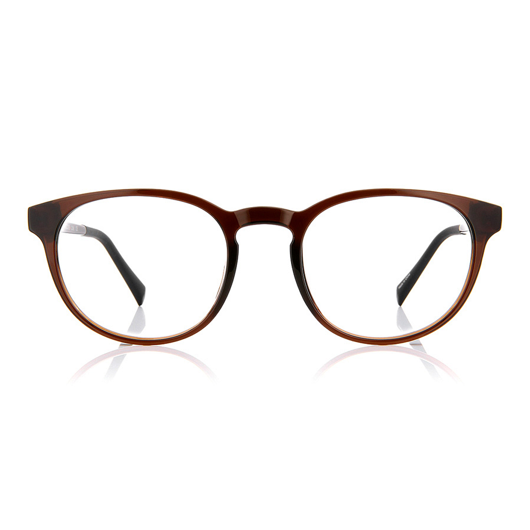 OWNDAYS | ESSENTIAL Brown Full Rim Boston right side