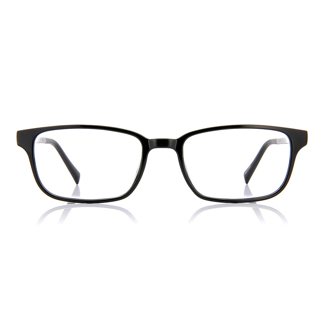 OWNDAYS | ESSENTIAL Black Full Rim Rectangle right side