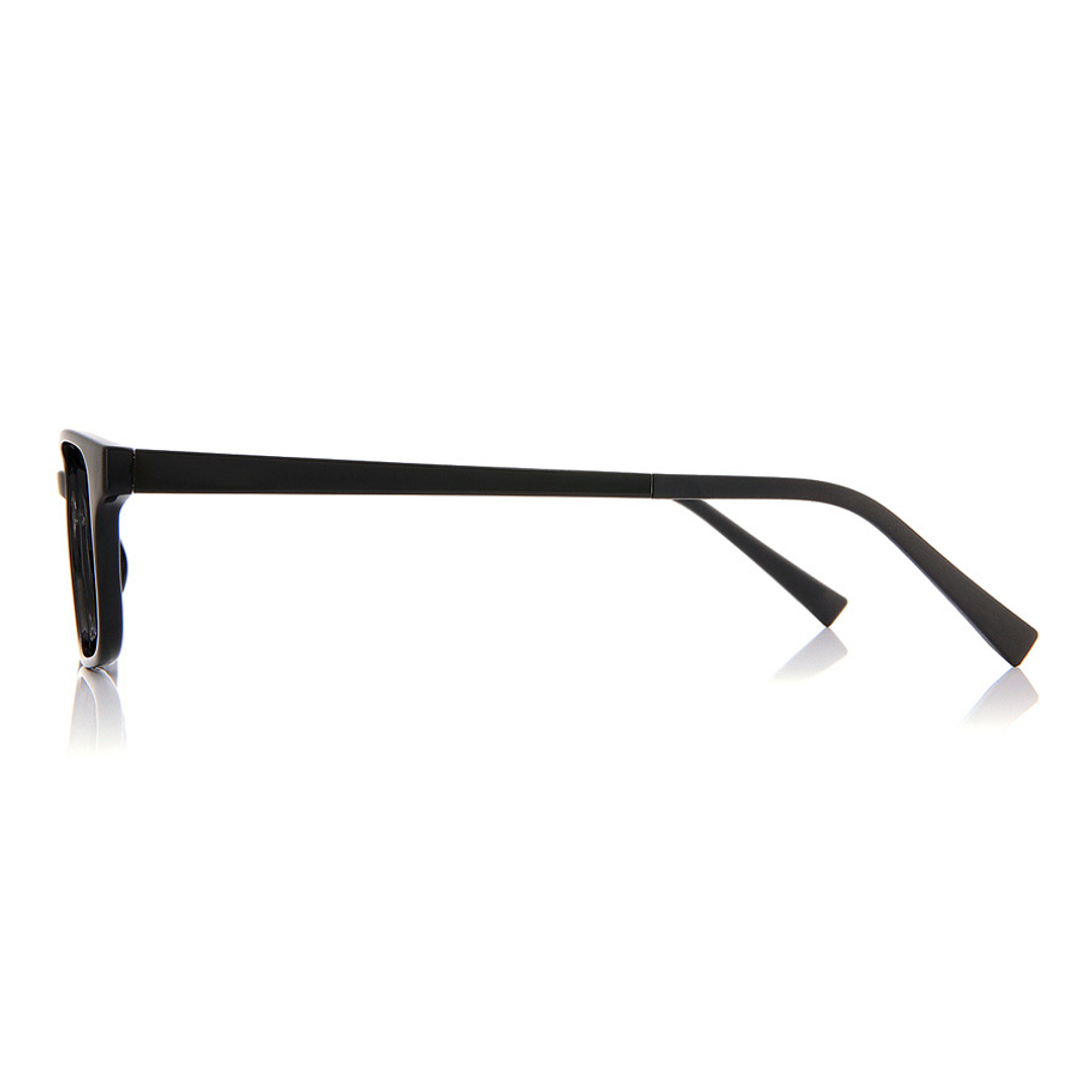 OWNDAYS | ESSENTIAL Black Full Rim Rectangle left side