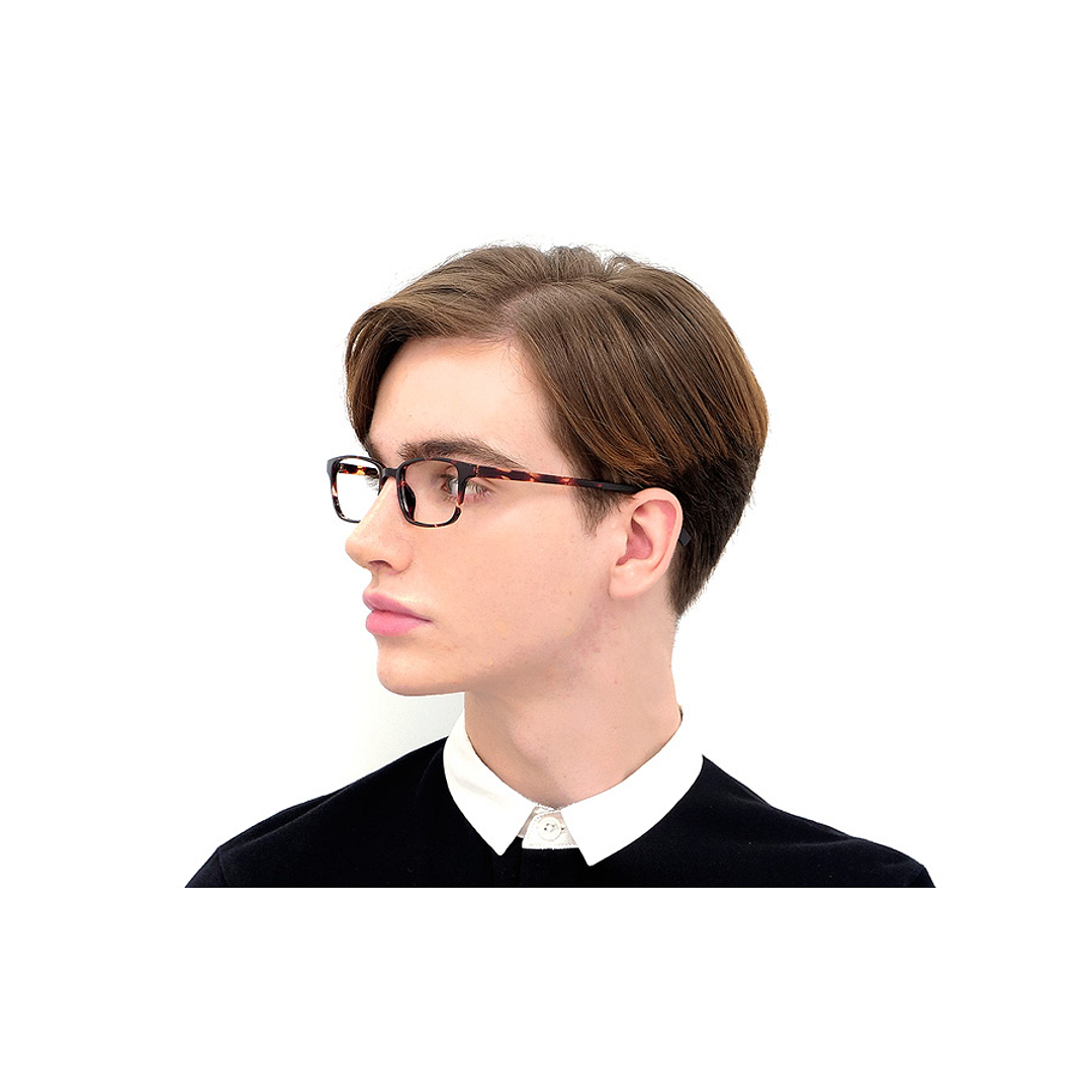 OWNDAYS | ESSENTIAL Black Full Rim Rectangle right side