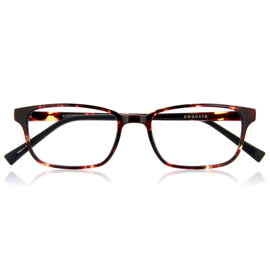 OWNDAYS | ESSENTIAL Light Brown Full Rim Rectangle right side