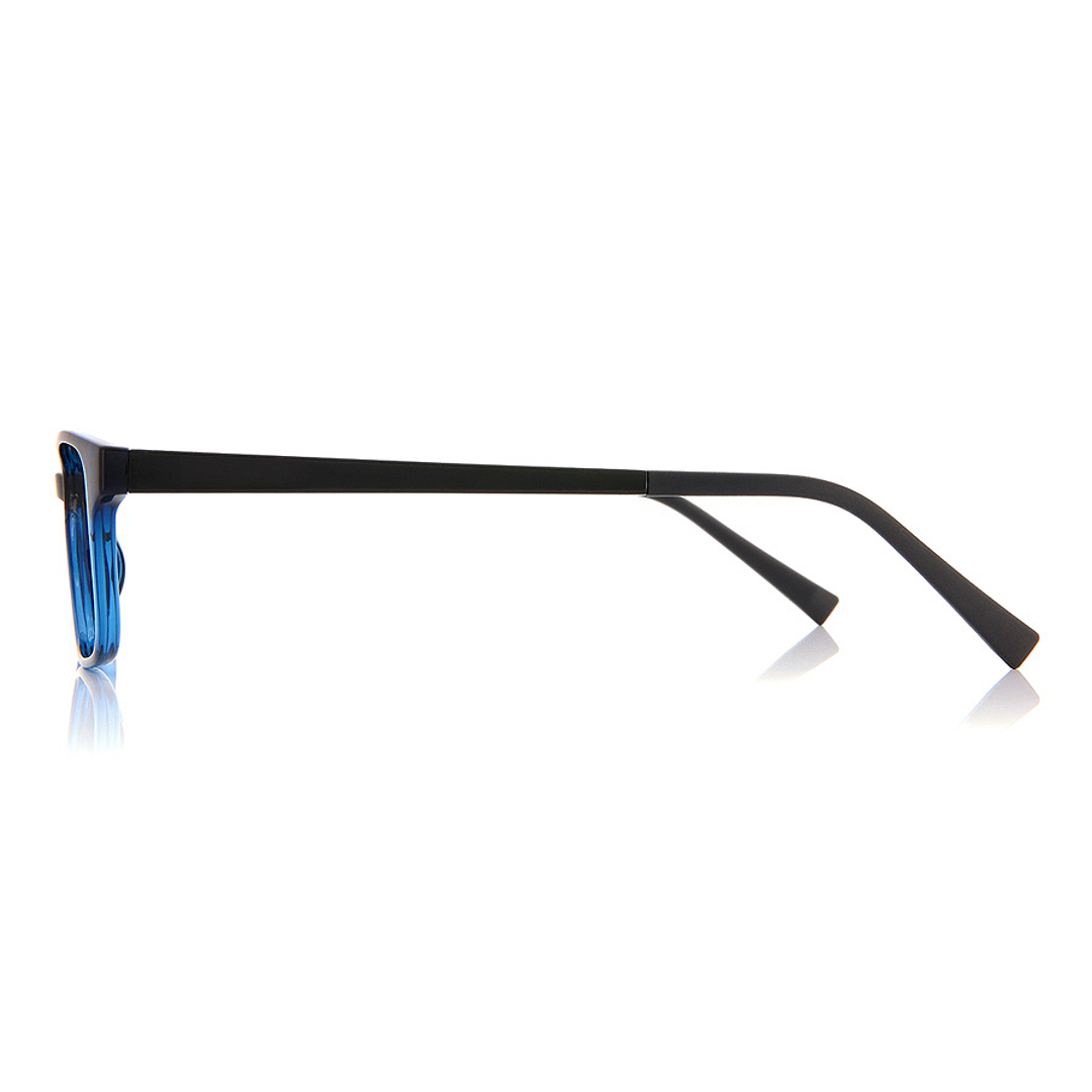 OWNDAYS | ESSENTIAL Sky Blue Full Rim Rectangle left side
