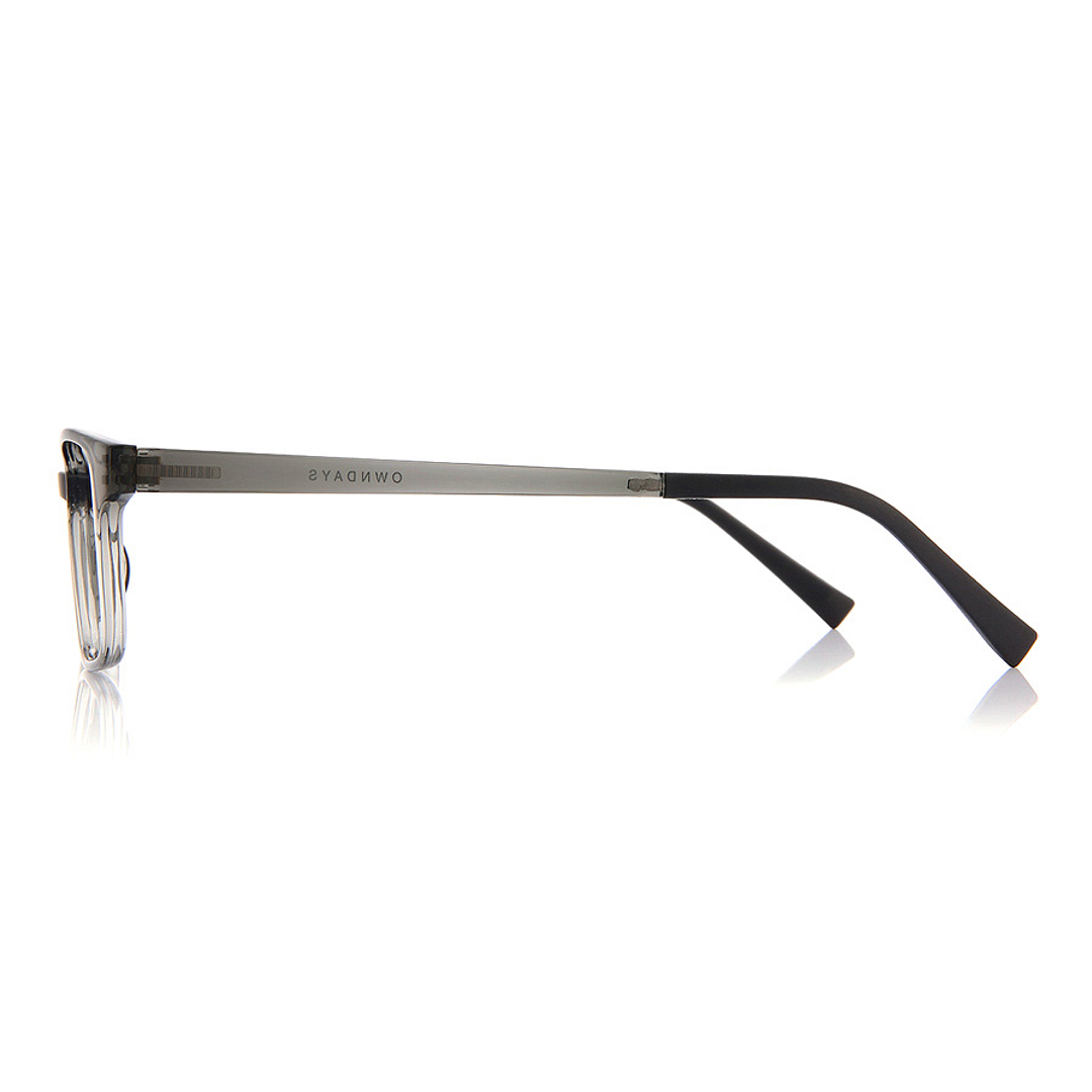 OWNDAYS | ESSENTIAL Light Gray Full Rim Rectangle left side