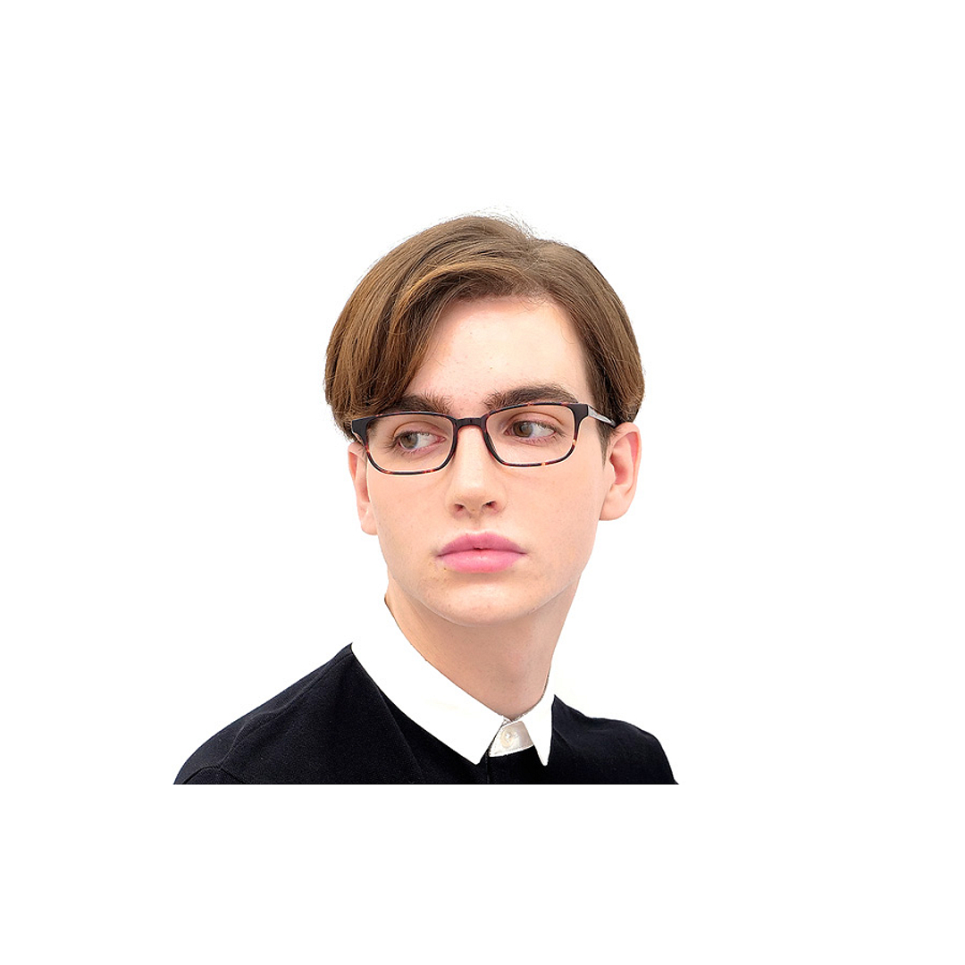 OWNDAYS | ESSENTIAL Light Gray Full Rim Rectangle left side