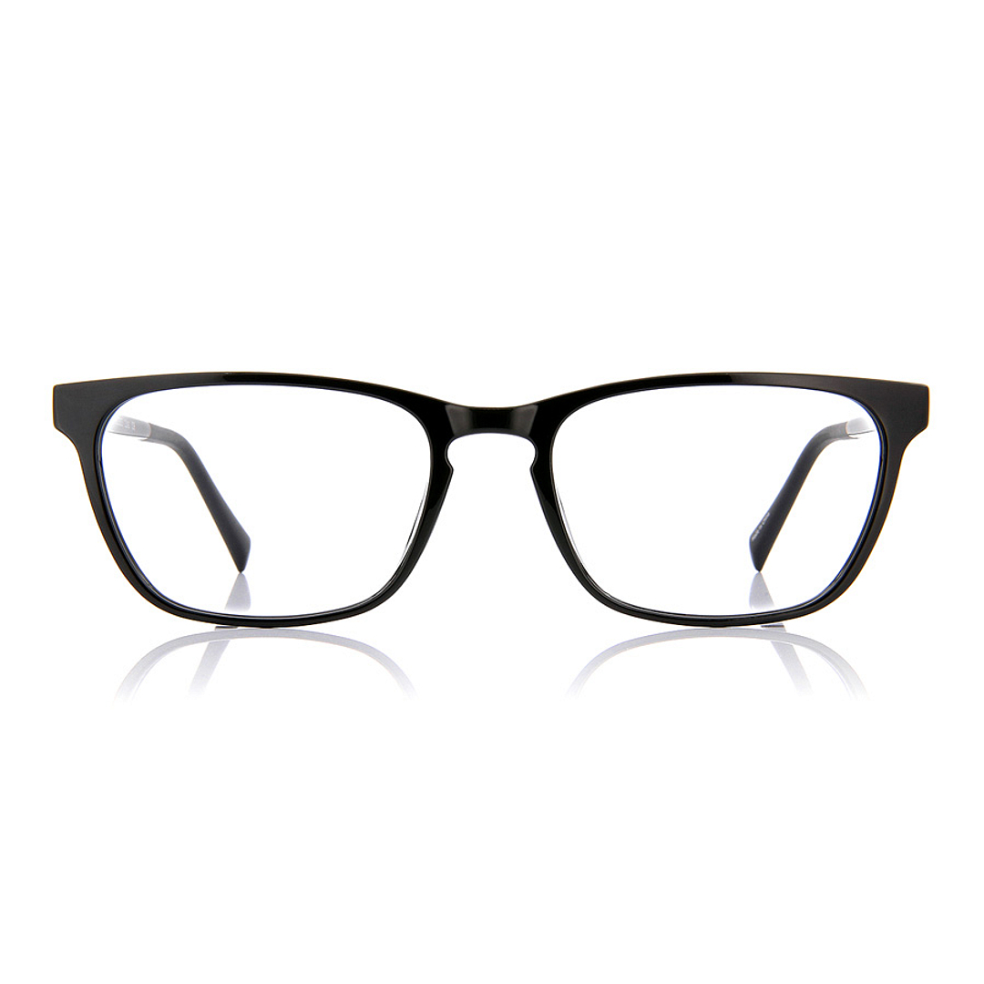OWNDAYS | ESSENTIAL Black Full Rim Rectangle right side