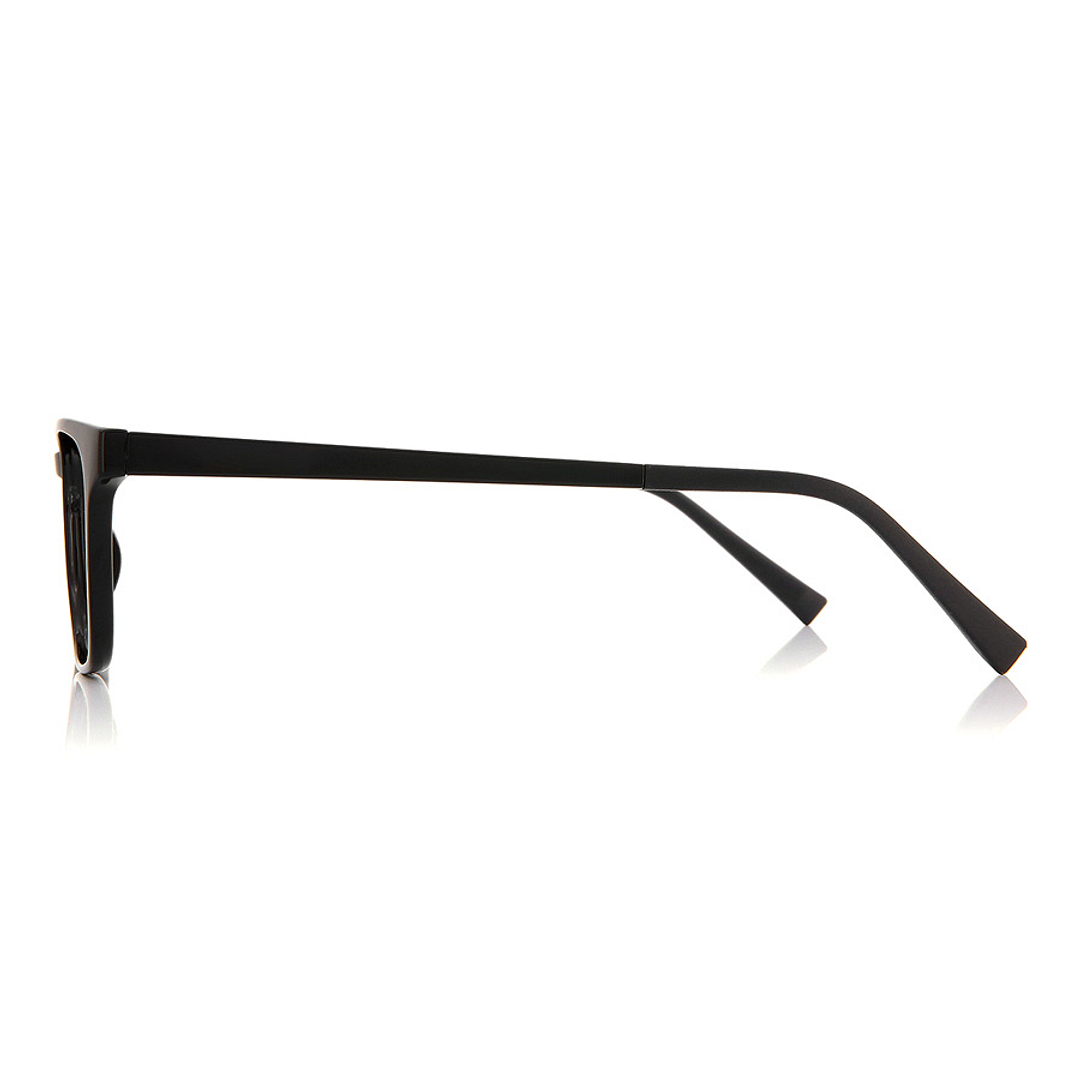 OWNDAYS | ESSENTIAL Black Full Rim Rectangle left side
