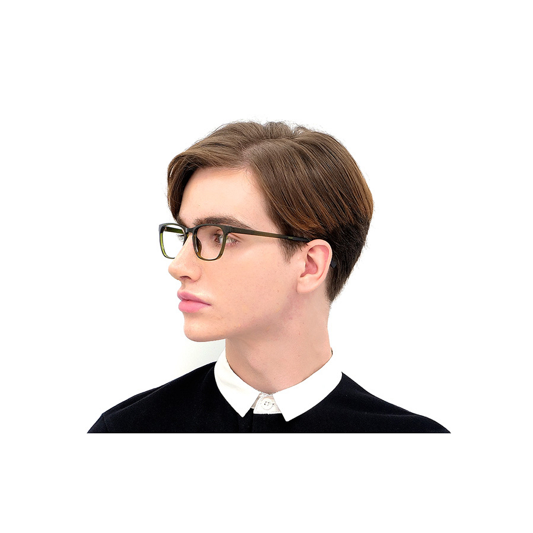 OWNDAYS | ESSENTIAL Black Full Rim Rectangle left side