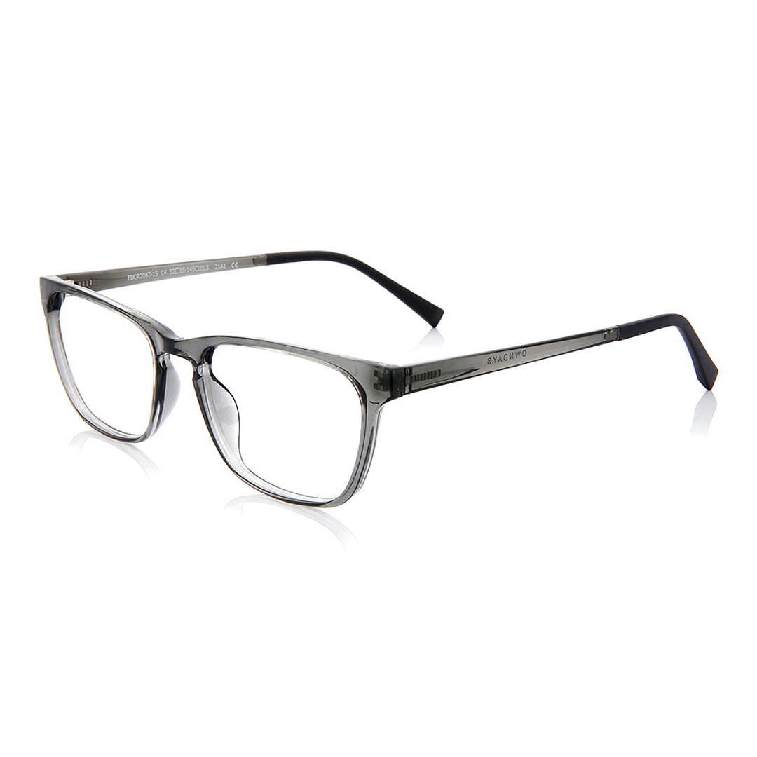 OWNDAYS | ESSENTIAL Light Gray Full Rim Rectangle left side