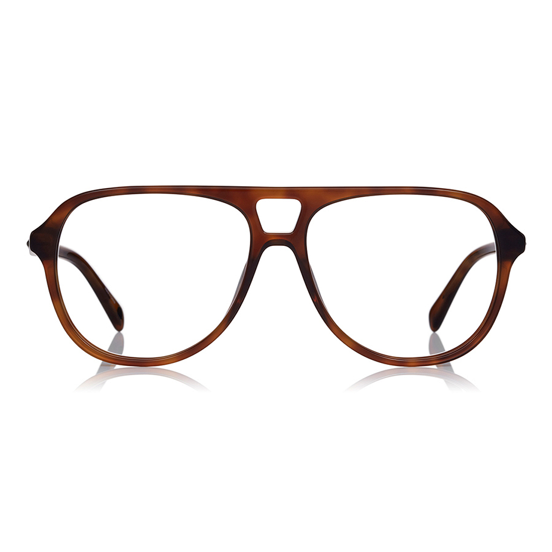 OWNDAYS | ESSENTIAL Light Brown Full Rim Teardrop right side