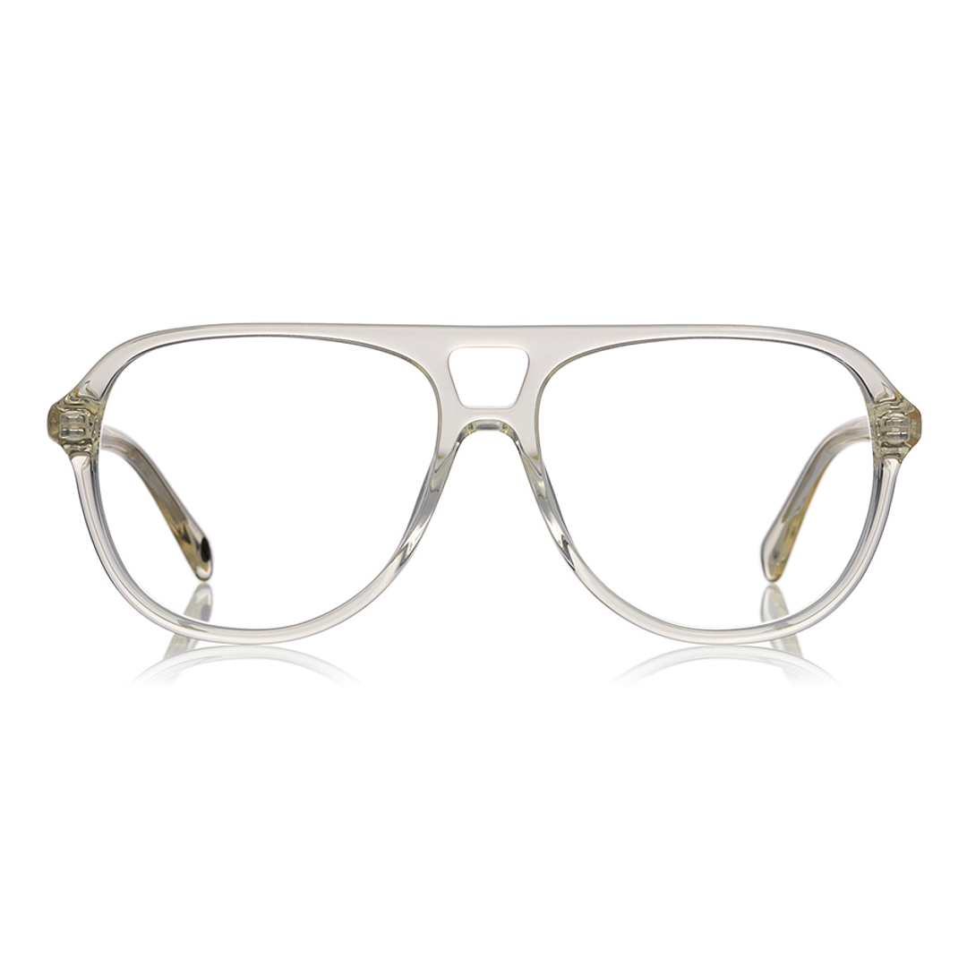 OWNDAYS | ESSENTIAL Crystal Transparent Full Rim Teardrop right side