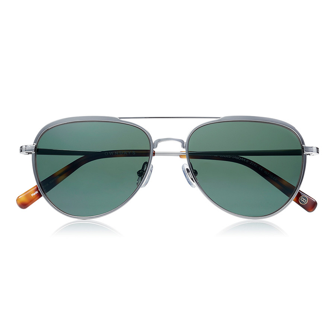 OWNDAYS | SUN Light Gunmetal Full Rim Teardrop right side