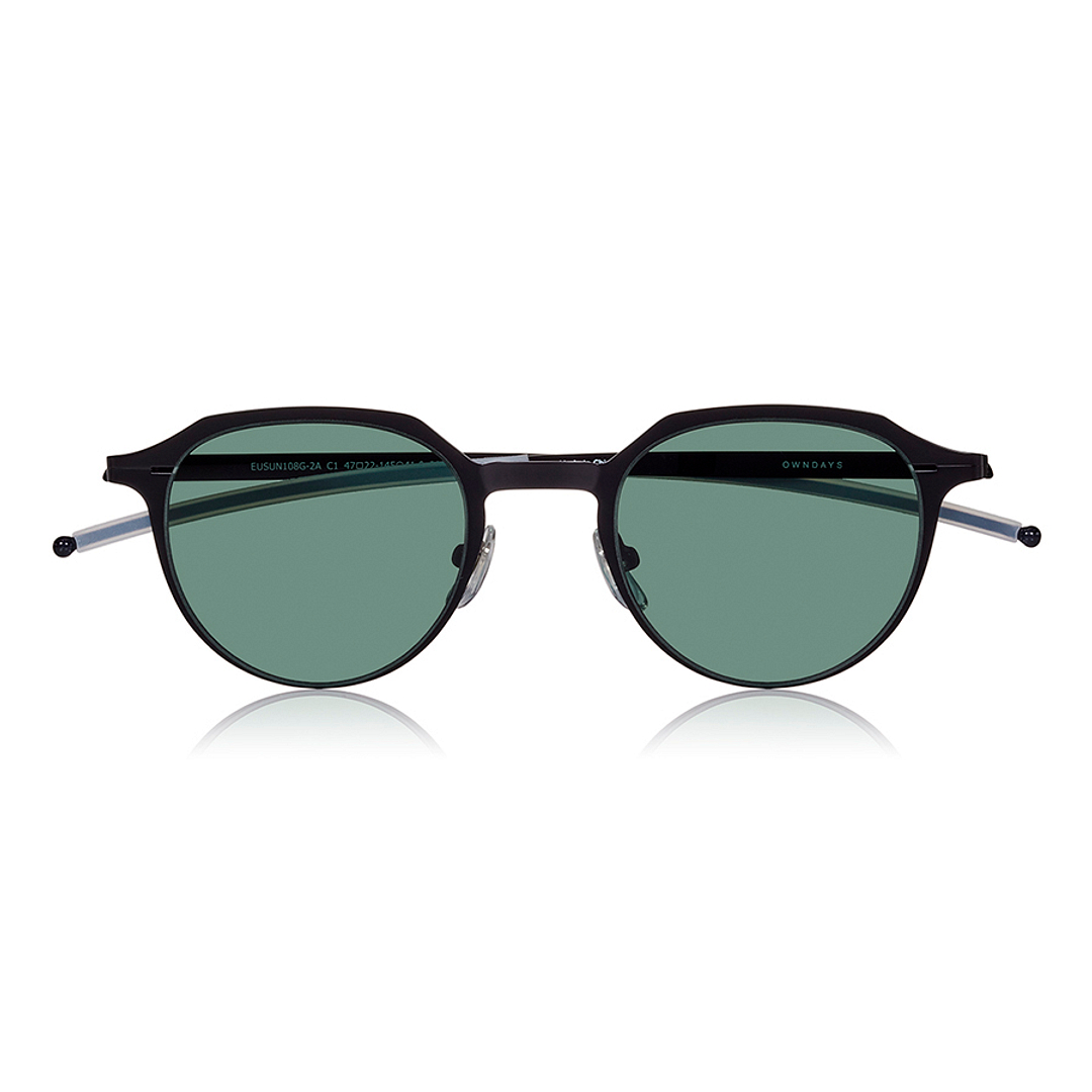 OWNDAYS | SUN Black Full Rim Boston right side