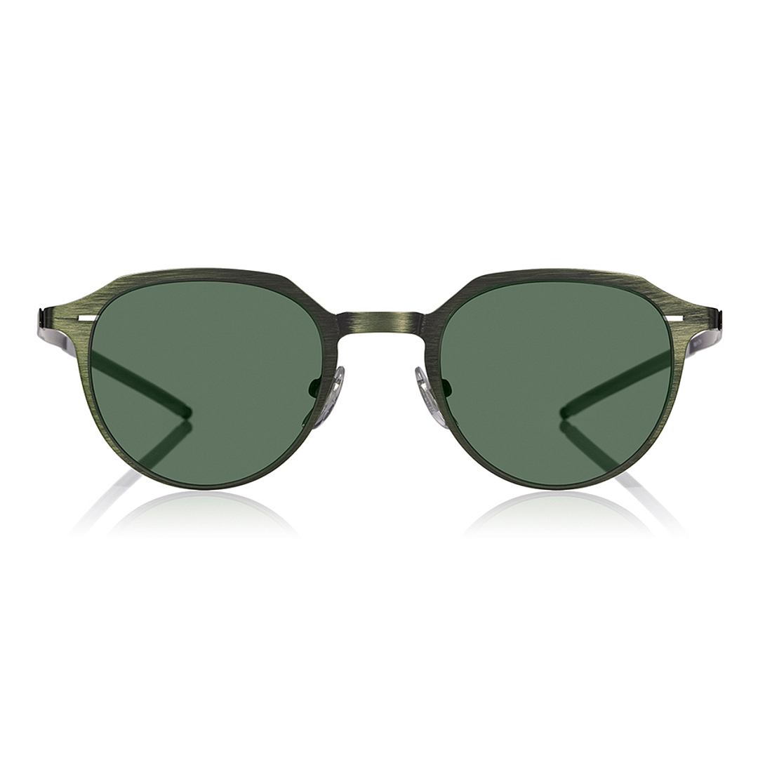 OWNDAYS | SUN Tan Brown Full Rim Boston left side