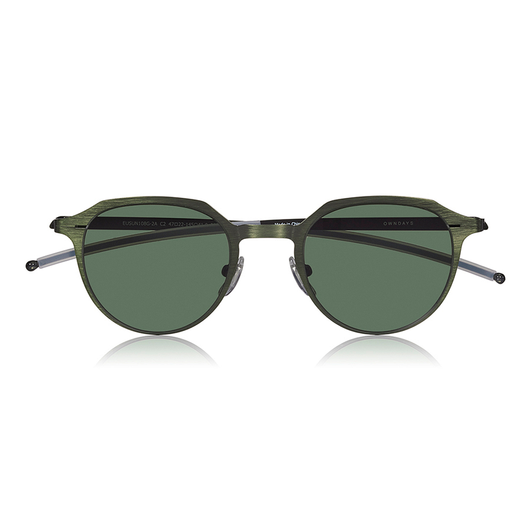 OWNDAYS | SUN Tan Brown Full Rim Boston right side