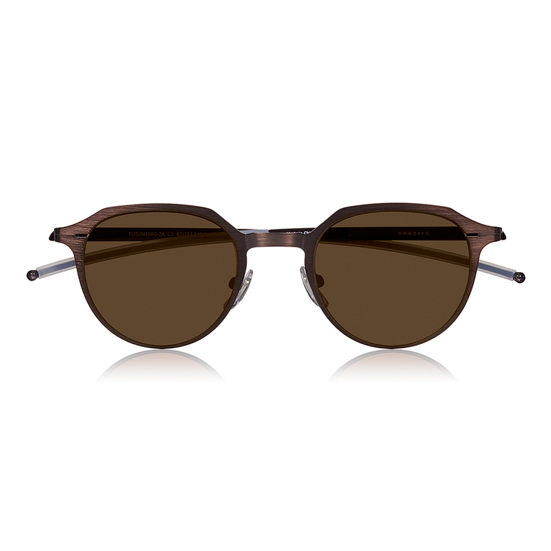 OWNDAYS | SUN Dark Brown Full Rim Boston right side