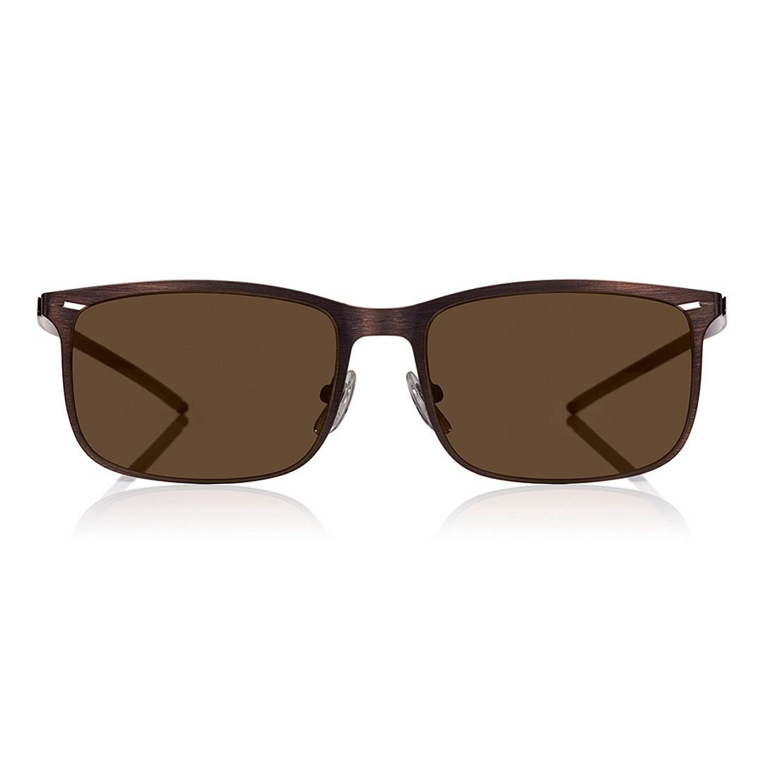 OWNDAYS | SUN Matte Brown Full Rim Wellington left side