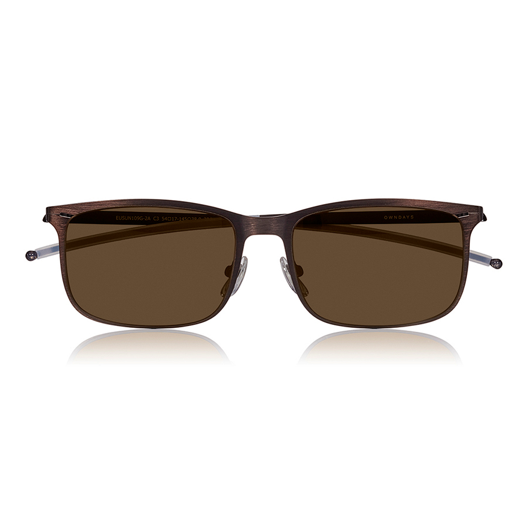 OWNDAYS | SUN Matte Brown Full Rim Wellington right side