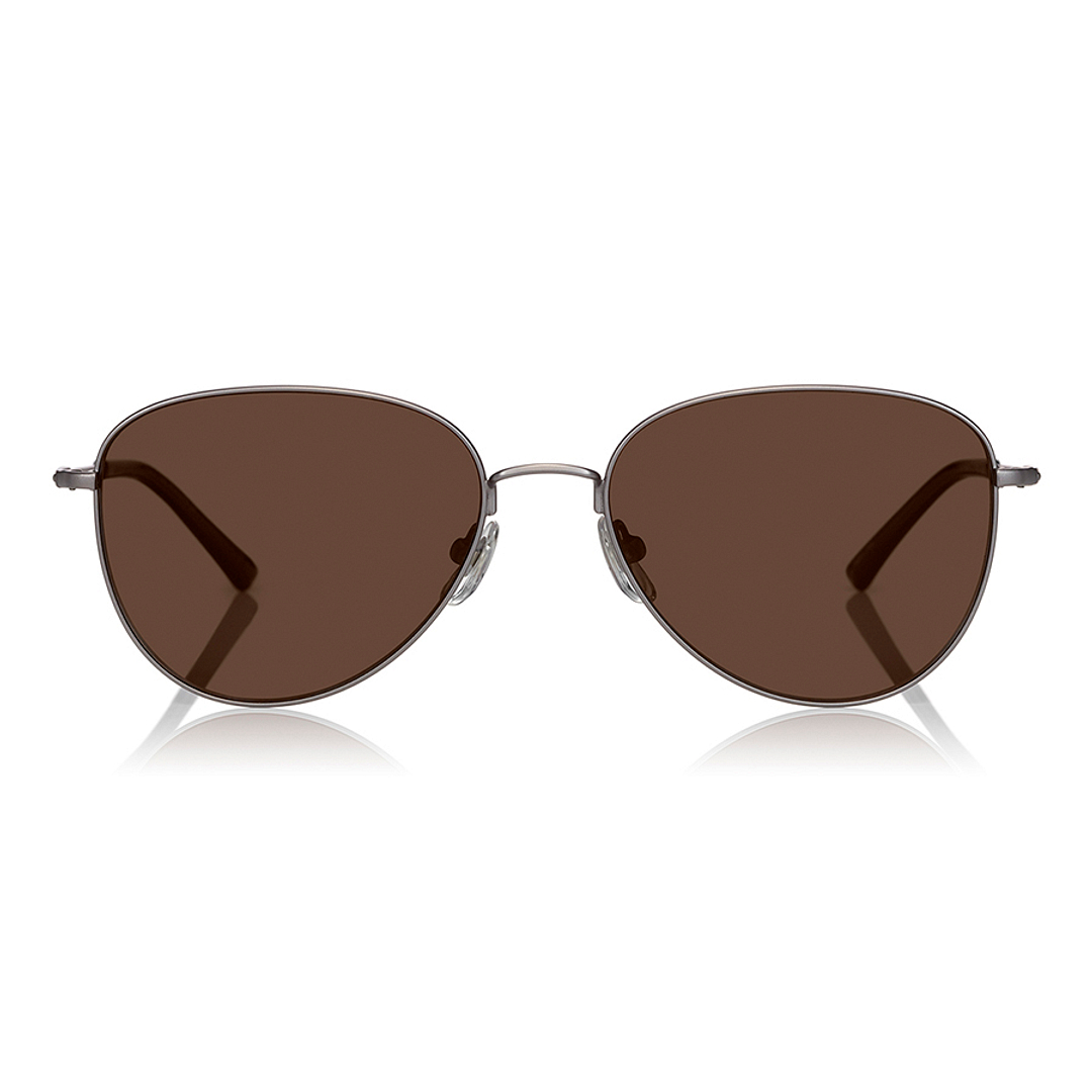 OWNDAYS | SUN Mid Gunmetal Full Rim Teardrop left side