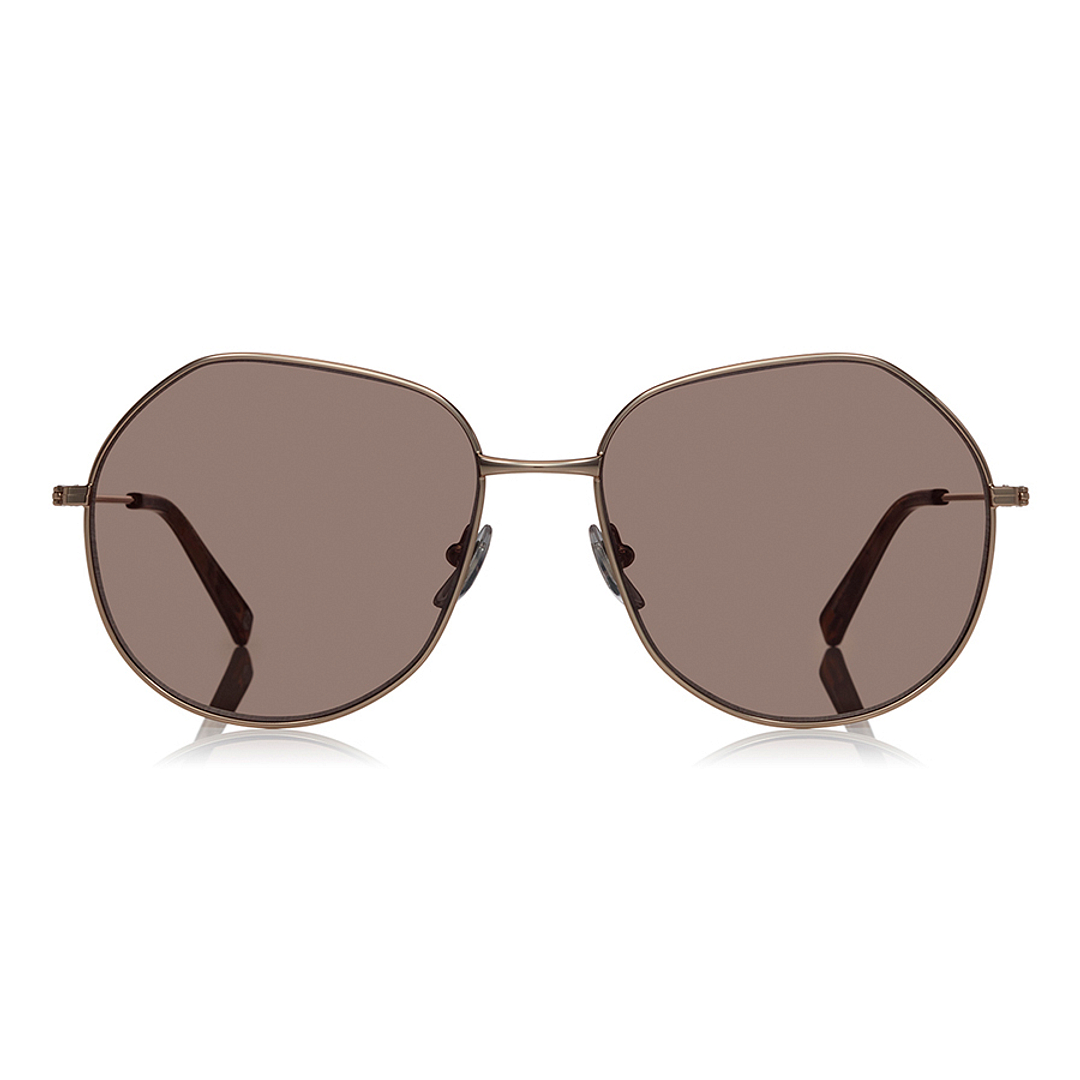 OWNDAYS | SUN Gold Full Rim Polygon left side