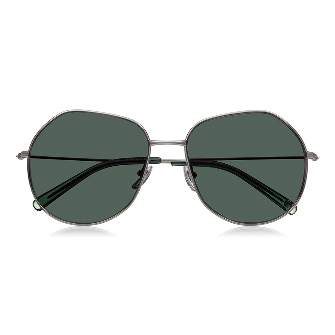 OWNDAYS | SUN Silver Full Rim Polygon right side