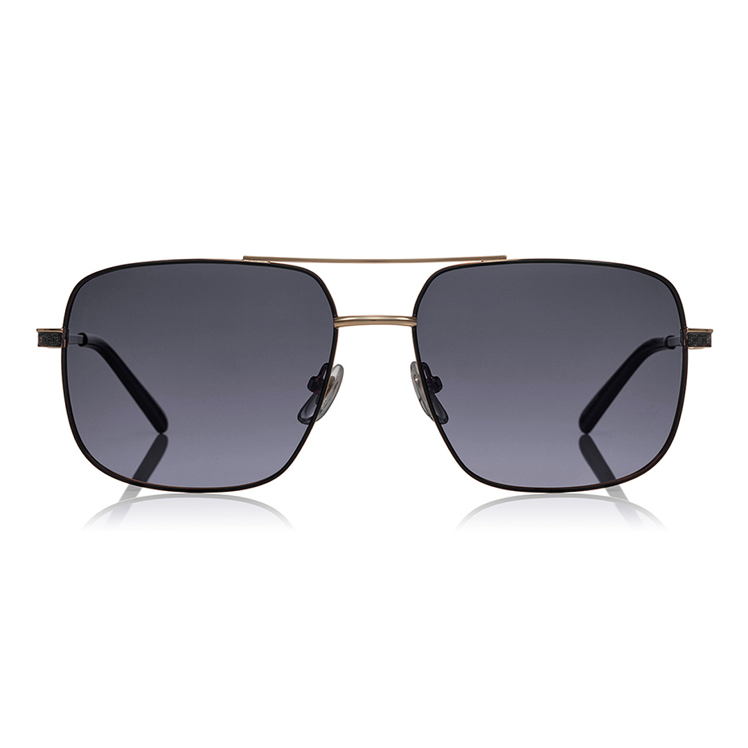 OWNDAYS | SUN Black Full Rim Polygon left side