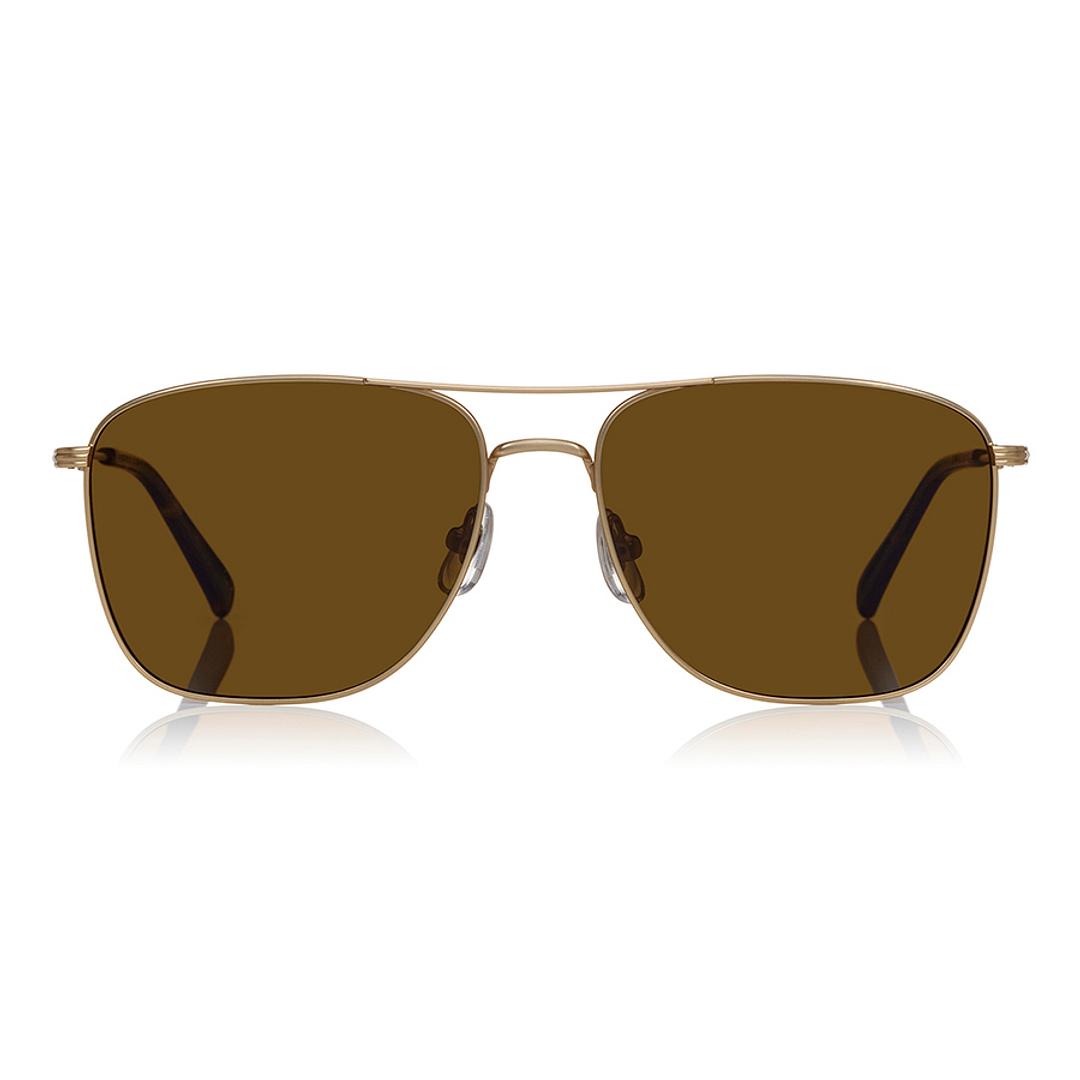 OWNDAYS | SUN Gold Full Rim Polygon left side