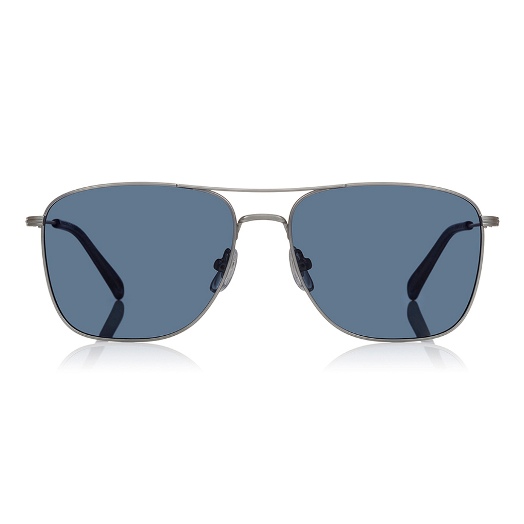 OWNDAYS | SUN Silver Full Rim Polygon left side