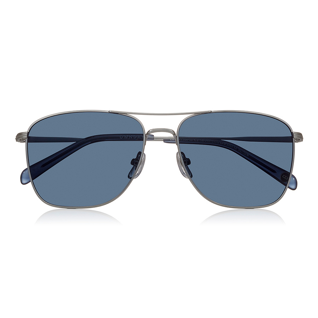 OWNDAYS | SUN Silver Full Rim Polygon right side