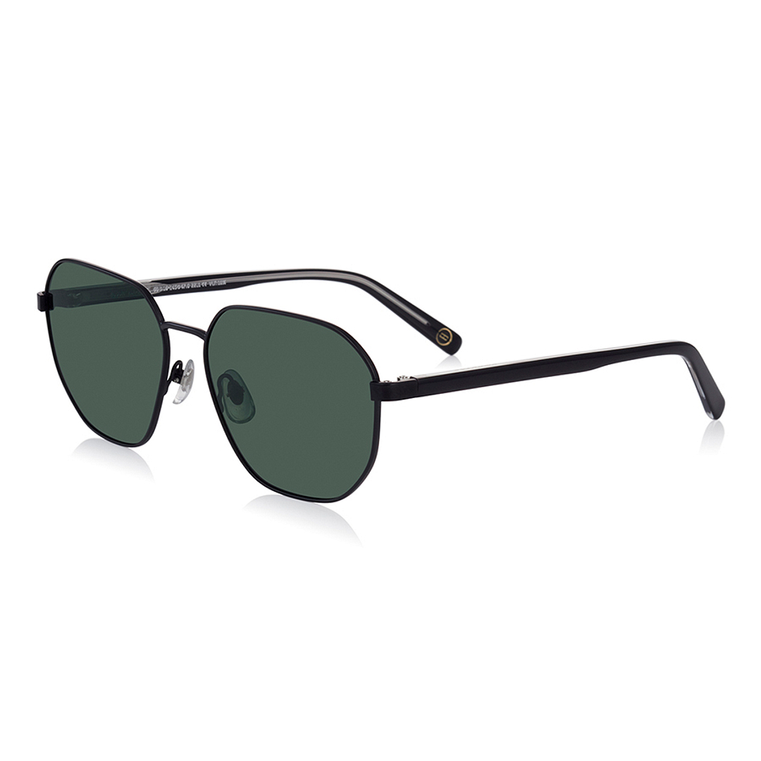 OWNDAYS | SUN Matte Black Full Rim Polygon right side